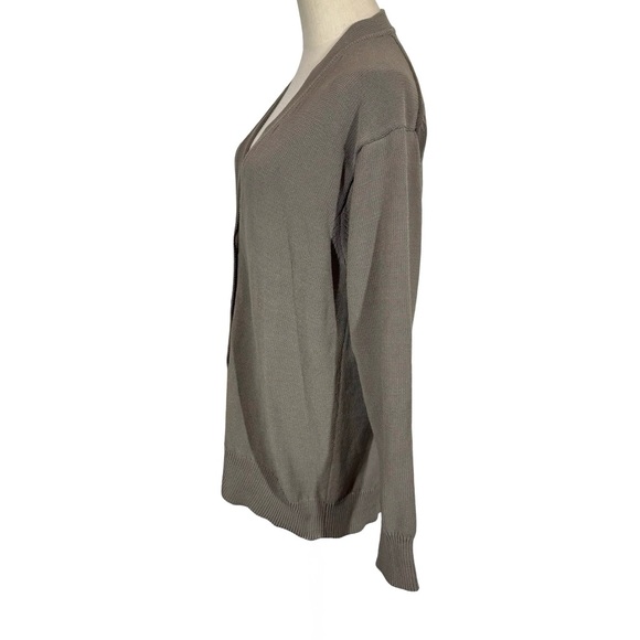 MM Lafleur The Cookie Cardigan Sleek Cotton in Fossil - Picture 7 of 13